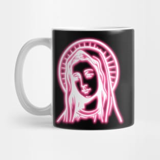 Pink Neon Virgin Mary Mug